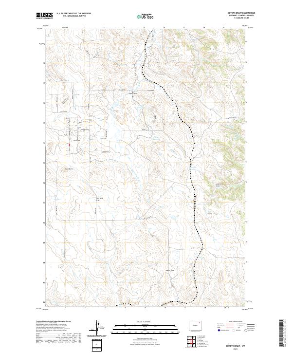 Coyote Draw topographic map thumbnail