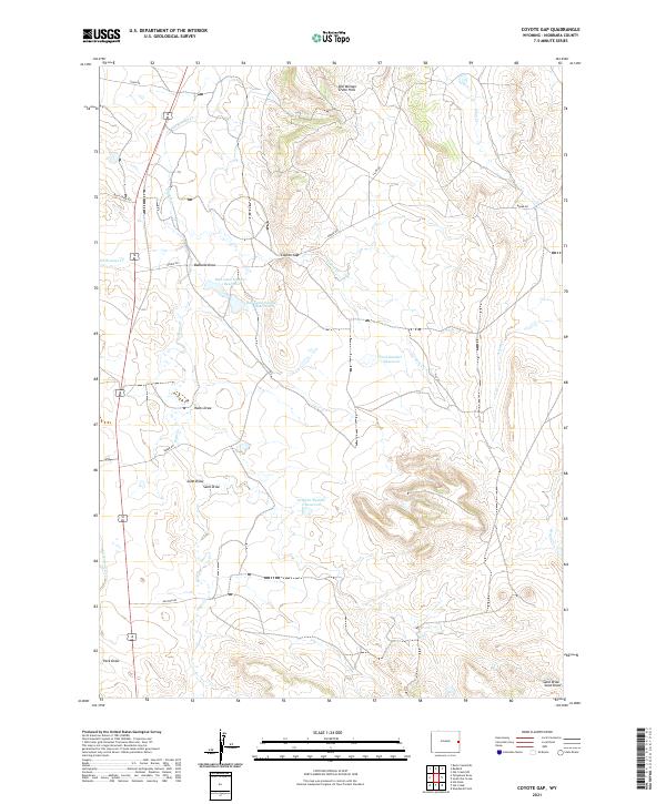 Coyote Gap topographic map thumbnail