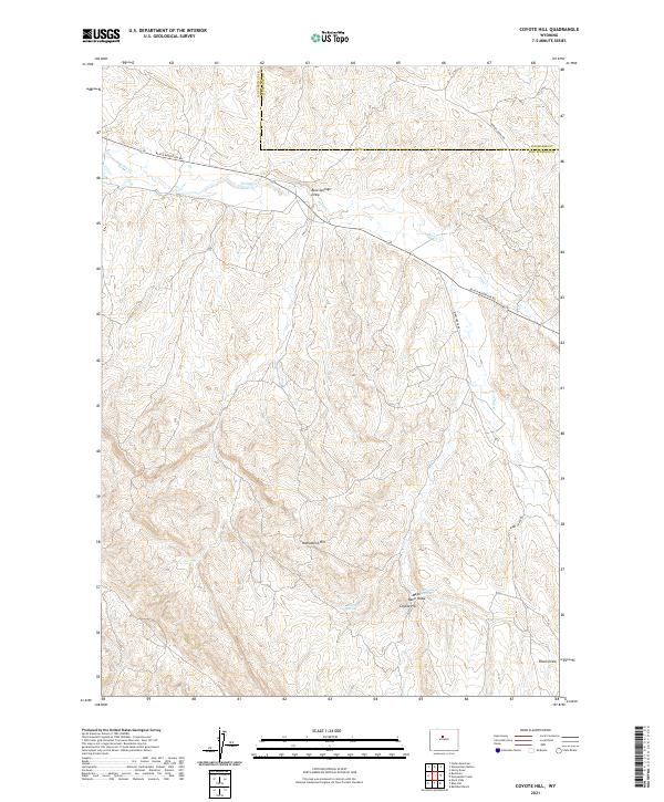 Coyote Hill topographic map thumbnail