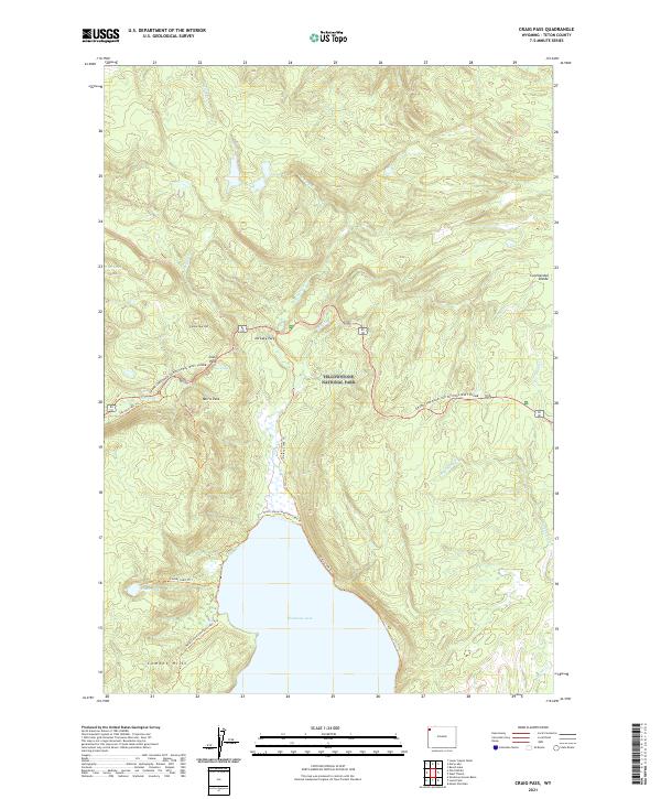 Craig Pass topographic map thumbnail