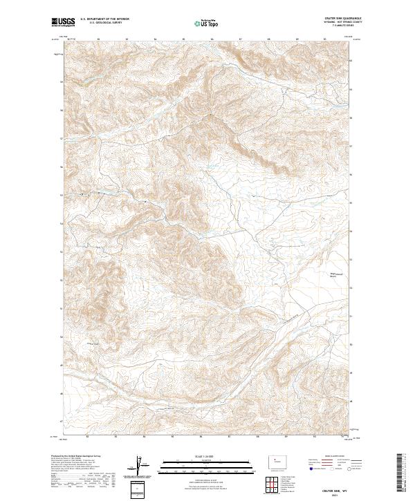 Crater Sink topographic map thumbnail