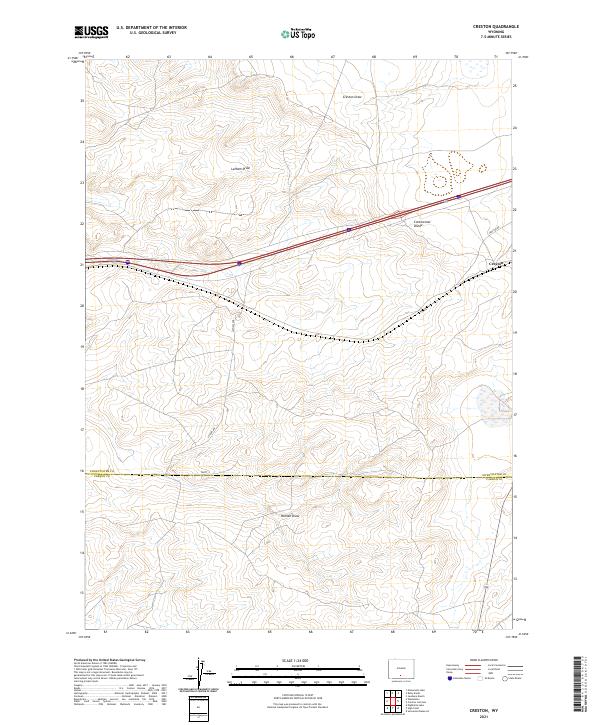 Creston topographic map thumbnail