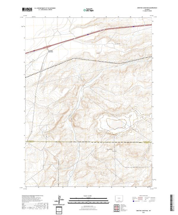 Creston Junction topographic map thumbnail