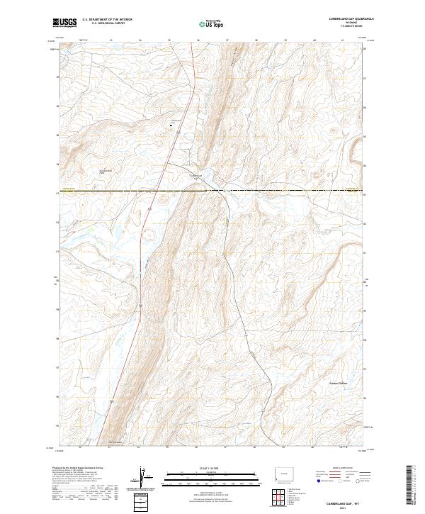 Cumberland Gap topographic map thumbnail