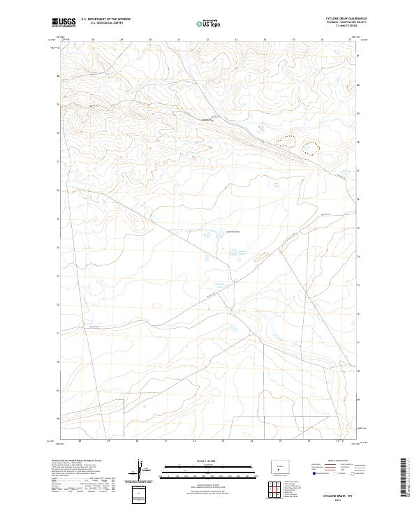 Cyclone Draw topographic map thumbnail
