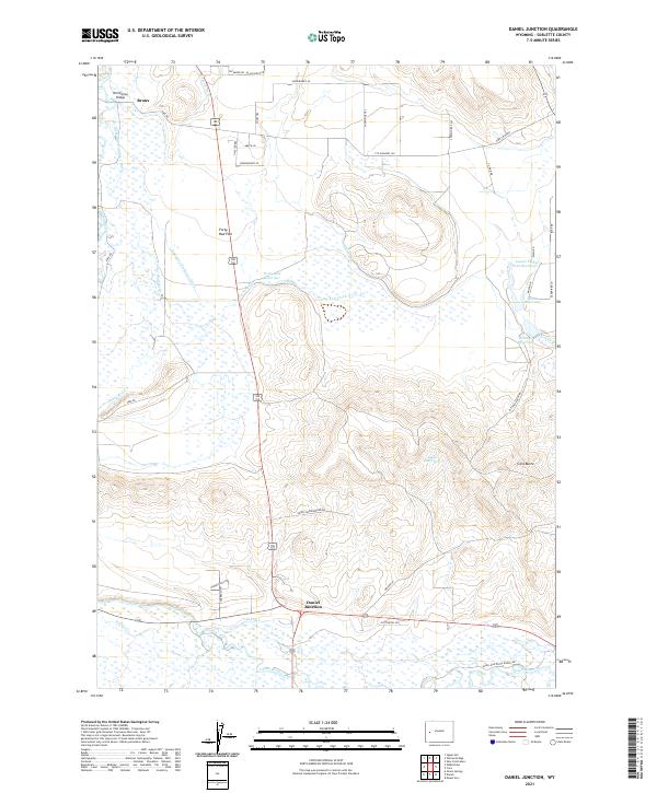 Daniel Junction topographic map thumbnail