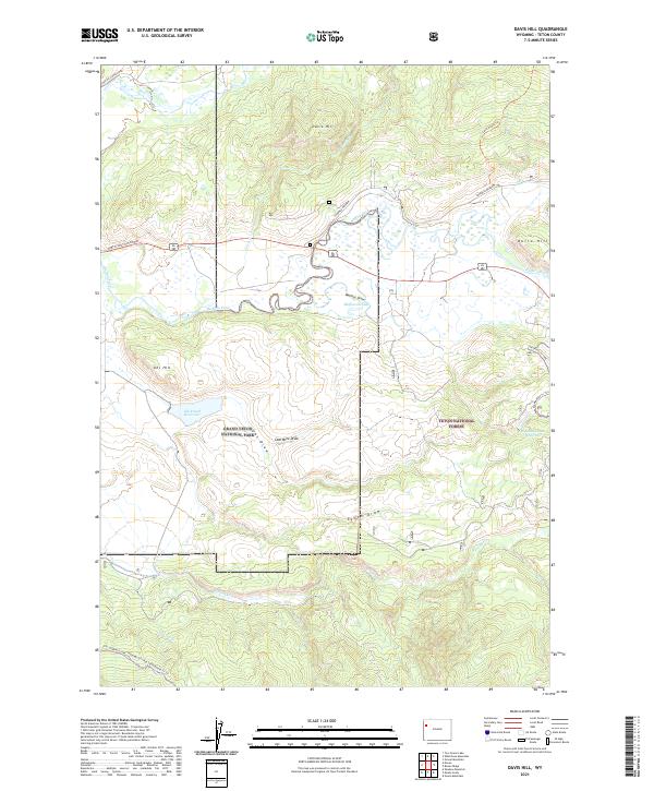 Davis Hill topographic map thumbnail