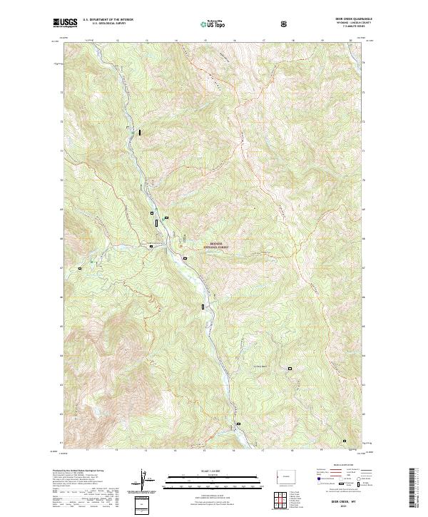 Deer Creek 2021 topographic map thumbnail