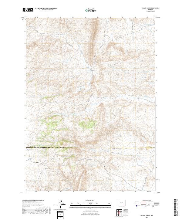Delano Ranch topographic map thumbnail