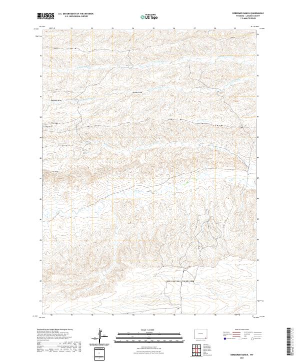Dereemer Ranch topographic map thumbnail