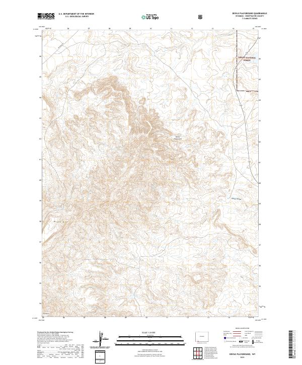 Devils Playground 2021 topographic map thumbnail