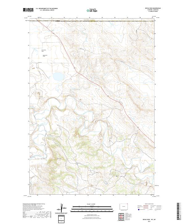 Devils Run topographic map thumbnail