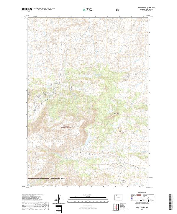 Devils Tooth 2021 topographic map thumbnail