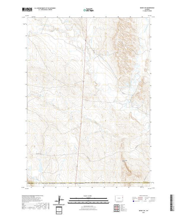 Dewey SW topographic map thumbnail