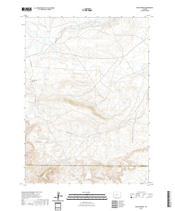 Dickie Springs topographic map thumbnail