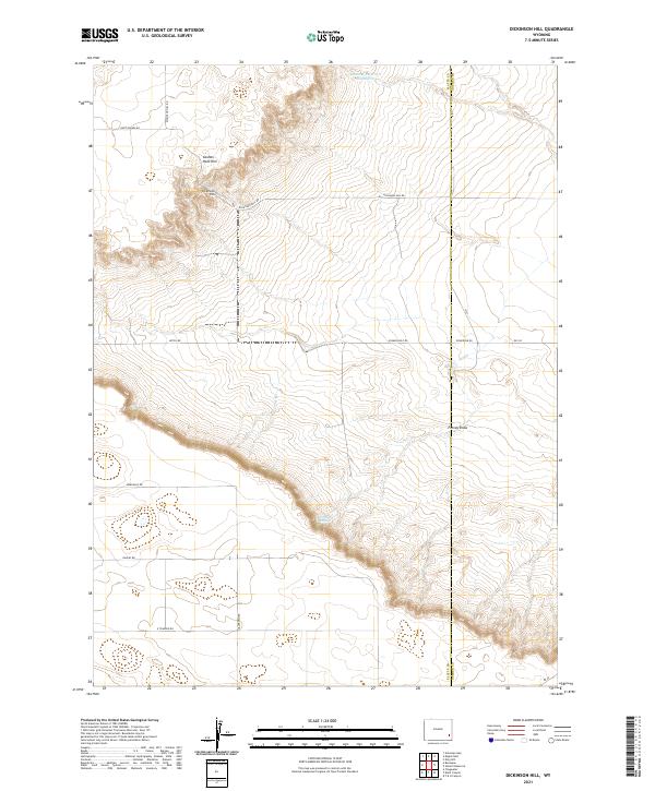 Dickinson Hill topographic map thumbnail