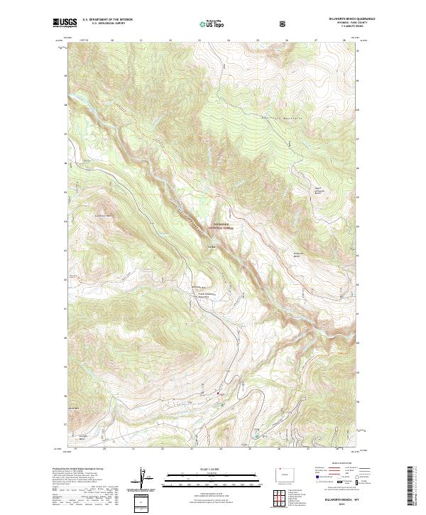 Dillworth Bench topographic map thumbnail