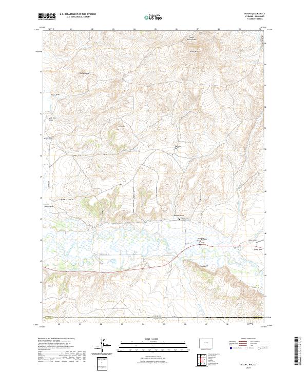 Dixon topographic map thumbnail