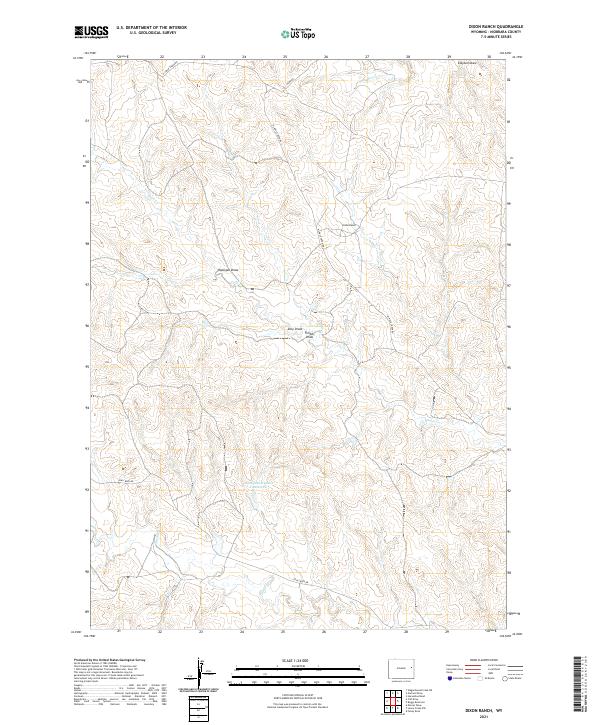 Dixon Ranch topographic map thumbnail