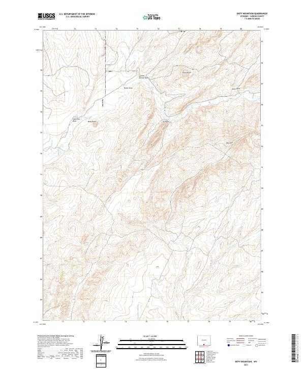 Doty Mountain topographic map thumbnail