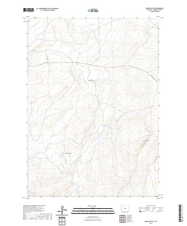 Double Butte topographic map thumbnail
