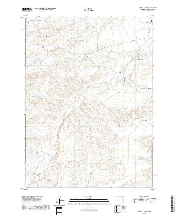 Double L Ranch topographic map thumbnail