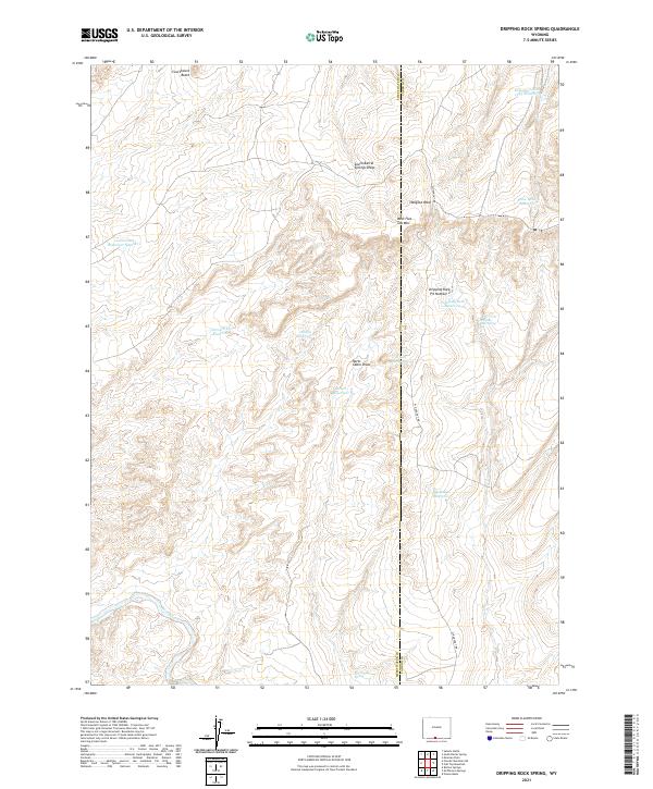 Dripping Rock Spring topographic map thumbnail