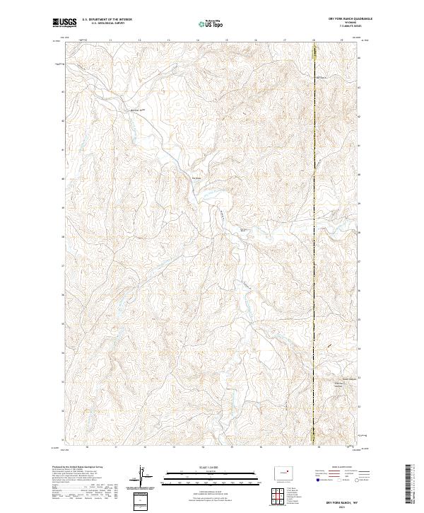 Dry Fork Ranch 2021 topographic map thumbnail