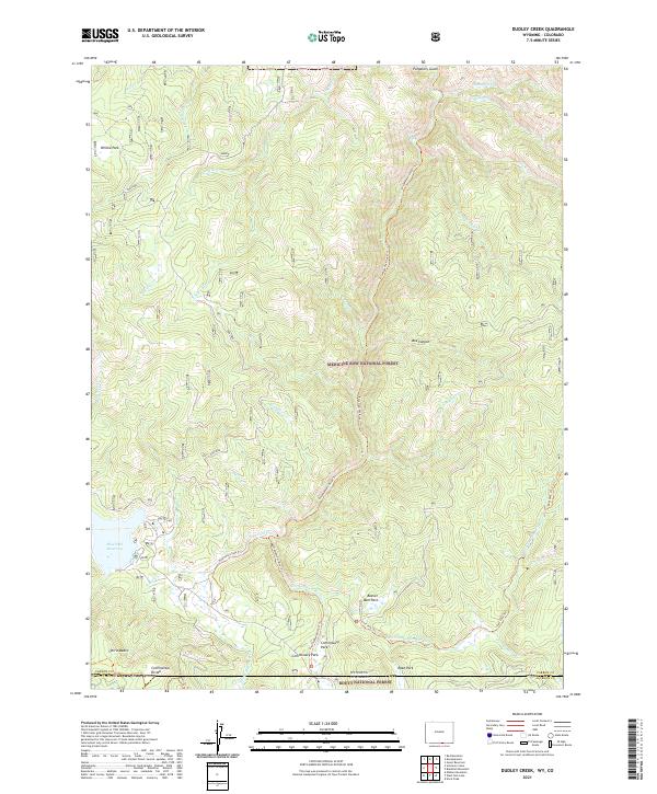 Dudley Creek topographic map thumbnail