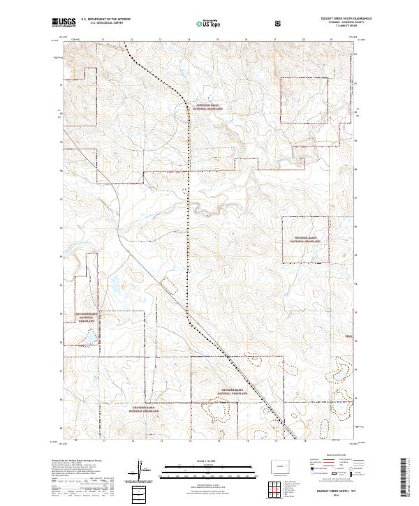 Dugout Creek South topographic map thumbnail