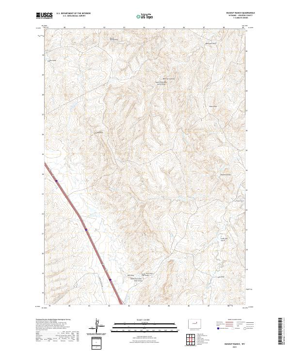 Dugout Ranch topographic map thumbnail