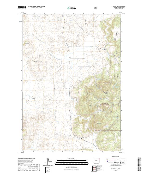 Duling Hill topographic map thumbnail