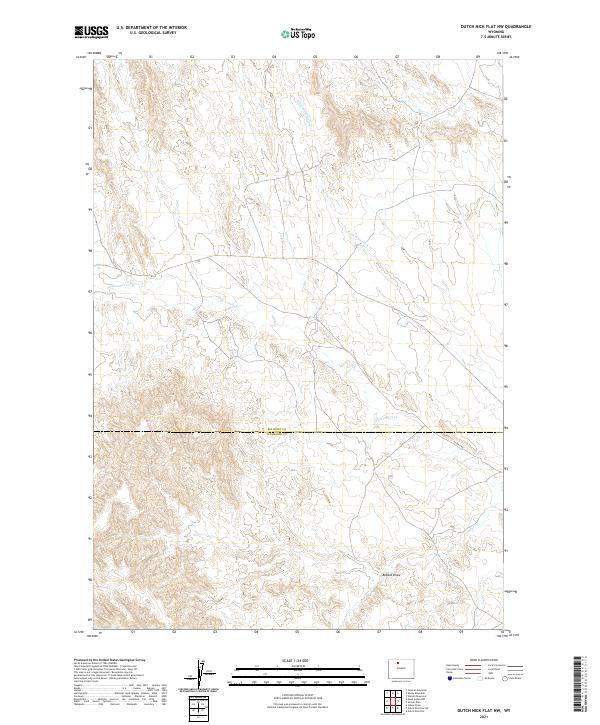 Dutch Nick Flat NW topographic map thumbnail