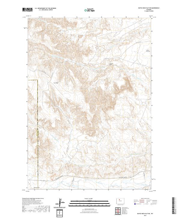 Dutch Nick Flat SW 2021 topographic map thumbnail