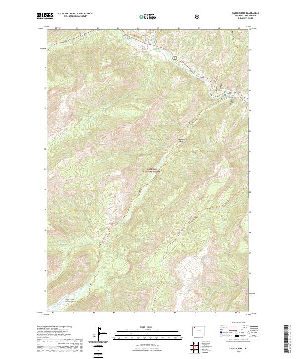 Eagle Creek topographic map thumbnail