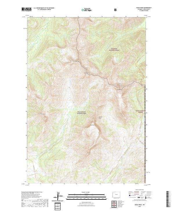 Eagle Peak topographic map thumbnail