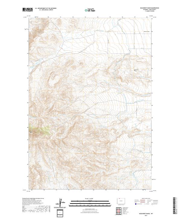 Eaglenest Basin 2021 topographic map thumbnail
