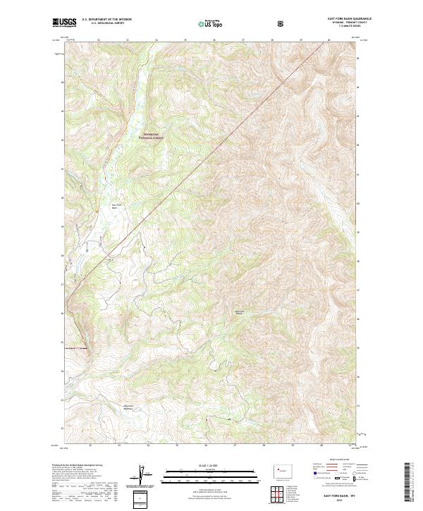 East Fork Basin topographic map thumbnail