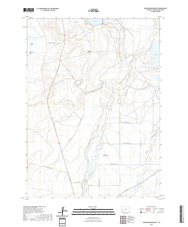 Eden Reservoir West topographic map thumbnail