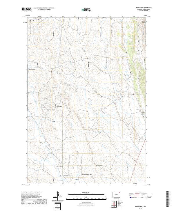 Edith Creek topographic map thumbnail