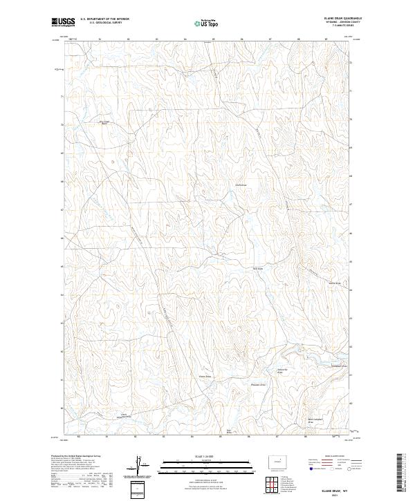 Elaine Draw topographic map thumbnail