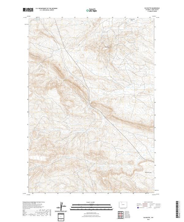 Elk Butte 2021 topographic map thumbnail