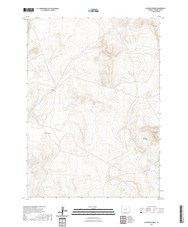Elkhorn Springs topographic map thumbnail