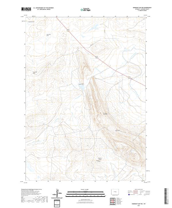 Emigrant Gap NW 2021 topographic map thumbnail