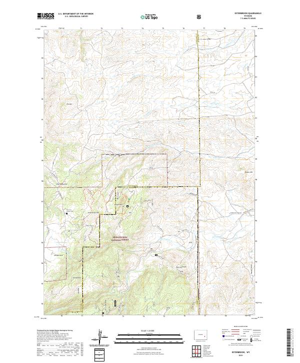 Esterbrook 2021 topographic map thumbnail