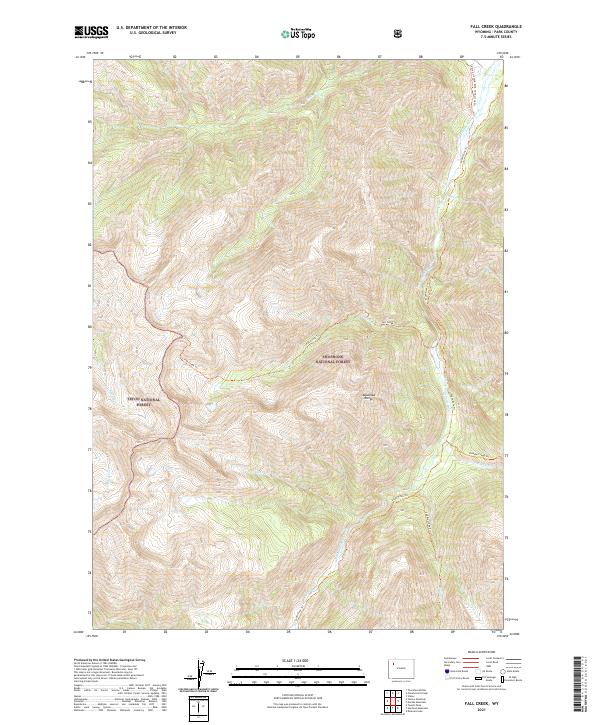 Fall Creek topographic map thumbnail