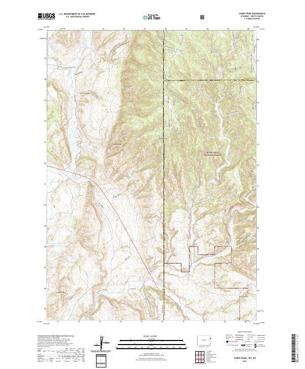 Fanny Peak topographic map thumbnail