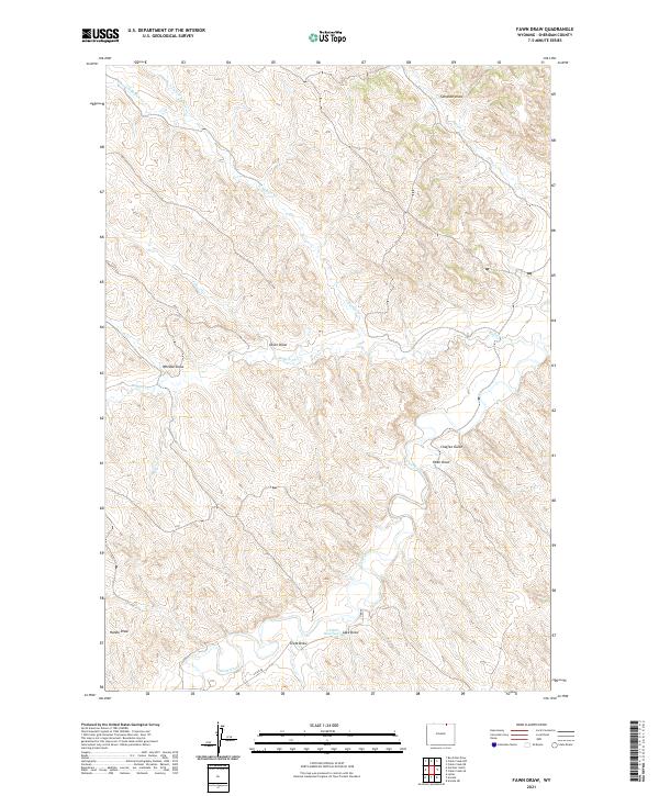 Fawn Draw 2021 topographic map thumbnail