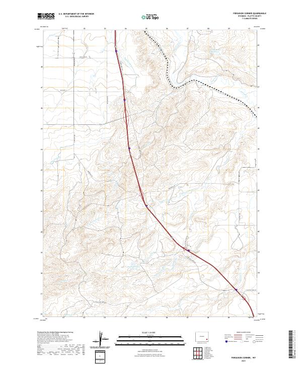 Ferguson Corner topographic map thumbnail