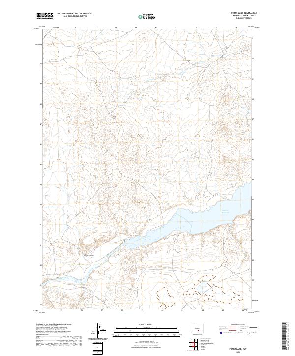 Ferris Lake topographic map thumbnail